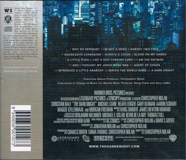 Hans Zimmer And James Newton Howard : The Dark Knight (Original Motion Picture Soundtrack) (CD, Album)