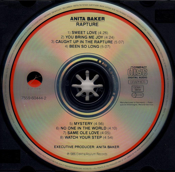 Anita Baker : Rapture (CD, Album, RE)