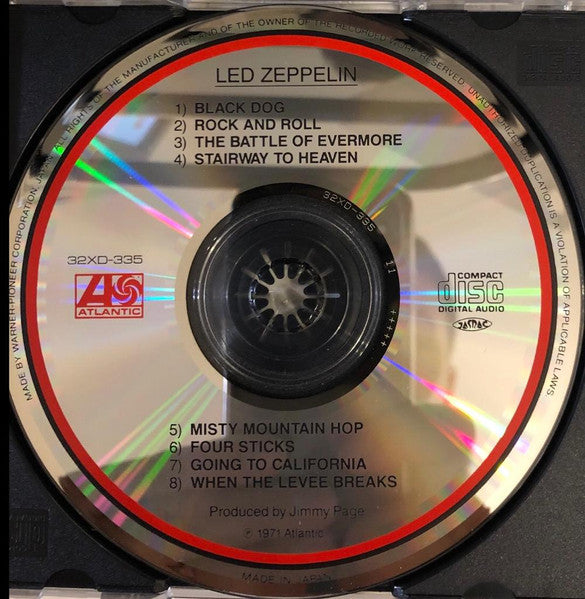 Led Zeppelin : Untitled (CD, Album, RE)