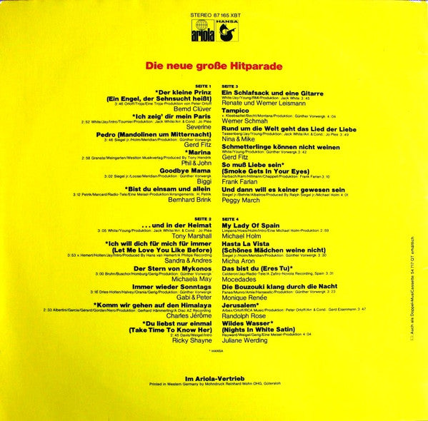 Various : Die Neue Große Hitparade (2xLP, Comp)