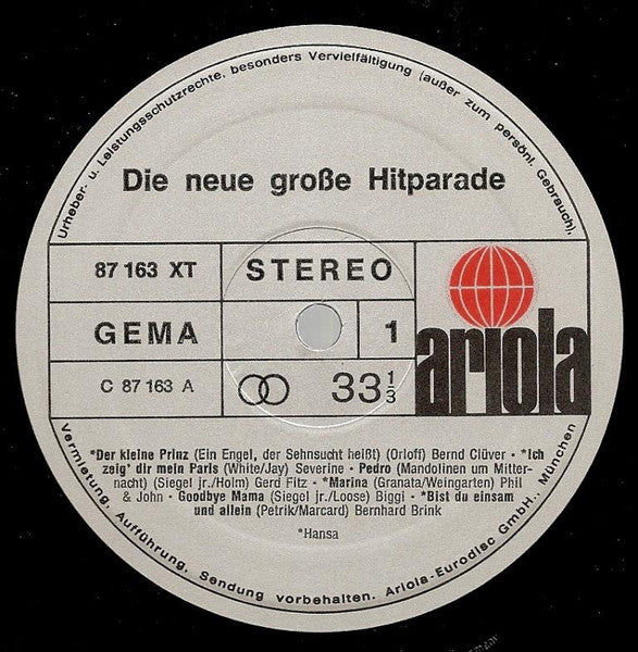 Various : Die Neue Große Hitparade (2xLP, Comp)