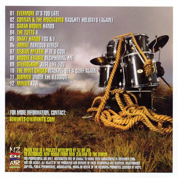 Various : Phase Five - NZ Music (CD, Comp, Promo)