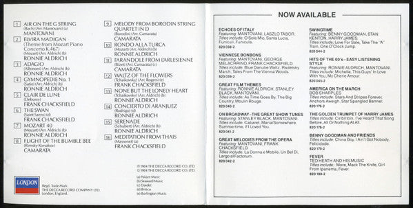 Mantovani · Ronnie Aldrich, Frank Chacksfield · Camarata* : Great Melodies From The Classics (CD, Comp)