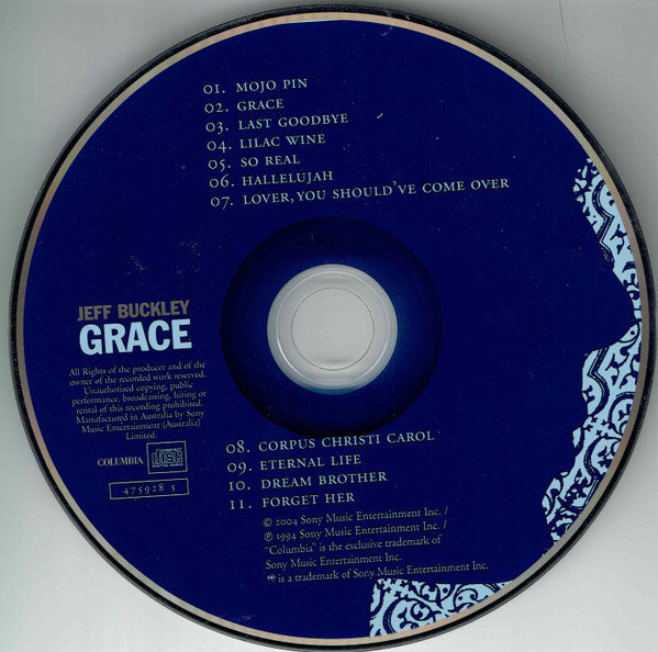 Jeff Buckley : Grace (CD, Album, RE)