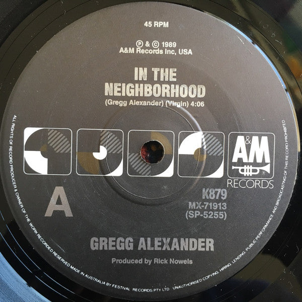 Gregg Alexander : In The Neighborhood (7", Single)