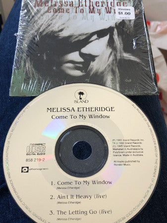 Melissa Etheridge : Come To My Window (CD, Single)