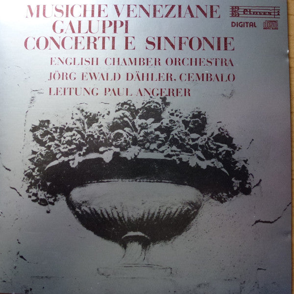 English Chamber Orchestra, Jörg Ewald Dähler, Paul Angerer : Musiche Veneziane - Galuppi : Concerti E Sinfonie (CD, Album)