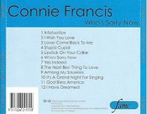 Connie Francis : Who's Sorry Now (CD, Comp)