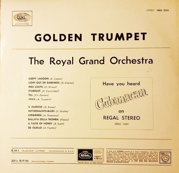 The Royal Grand Orchestra : Golden Trumpet (LP, Album)