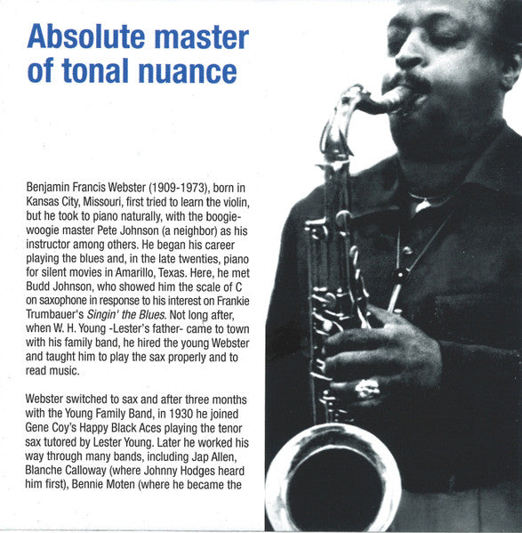 Ben Webster And The Modern Jazz Quartet : 1953 An Exceptional Encounter (CD, Album, RE)