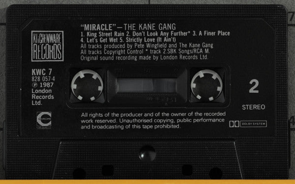 The Kane Gang : Miracle (Cass, Album)