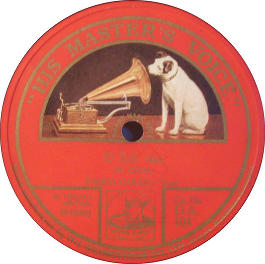 Enrico Caruso : O Sole Mio / 'A Vucchella (Shellac, 10")