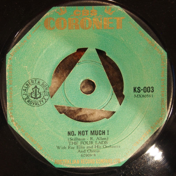 The Four Lads : No, Not Much! (7", Single)