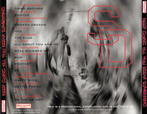 Various : Keep Going Till You Break Something (CD, Comp, Promo)