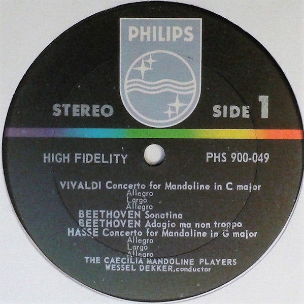 Mandolin Orchestra Caecilia (Amsterdam), Wessel Dekker : The Caecilia Mandoline Players (LP, Album, RE)