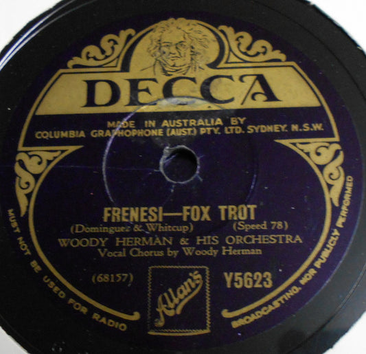 Woody Herman And His Orchestra / Glen Gray & The Casa Loma Orchestra : Frenesi / At Long Last Love (Shellac, 10")