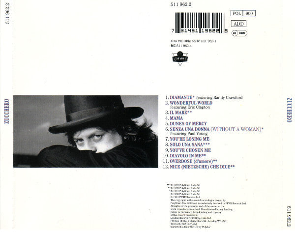 Zucchero : Zucchero (CD, Album, Comp)