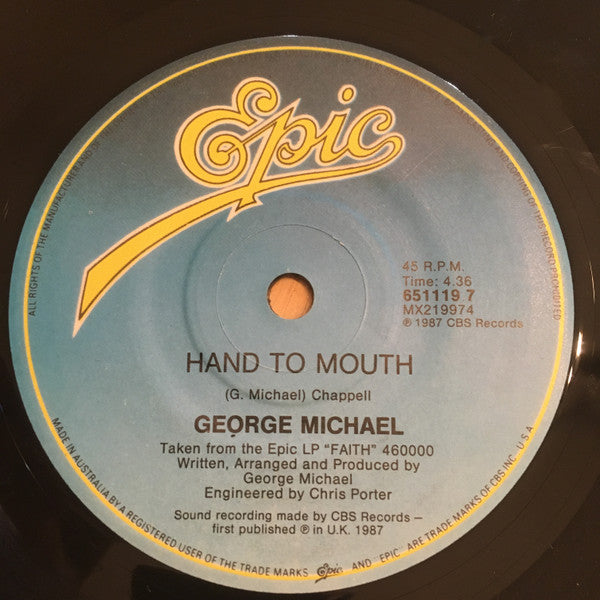George Michael : Faith (7", Single, Gen)