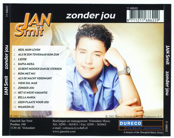 Jan Smit : Zonder Jou (Heel Mijn Leven) (CD, Album)