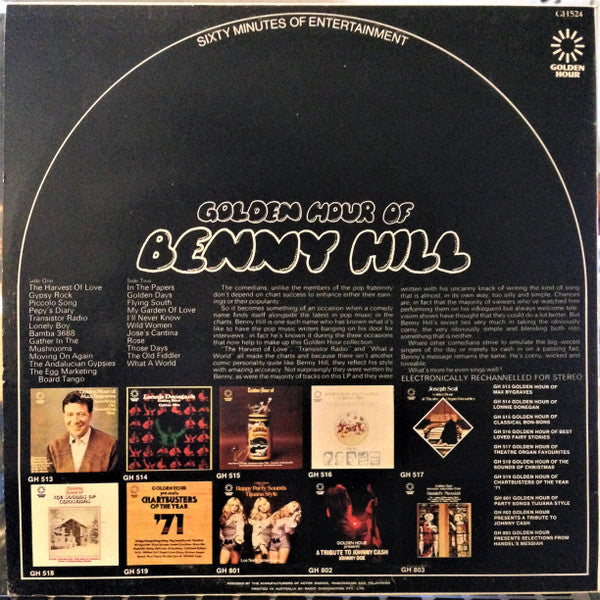 Benny Hill : Golden Hour Of Benny Hill (LP, Comp)