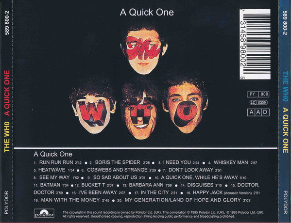 The Who : A Quick One (CD, Album, RE, RM)