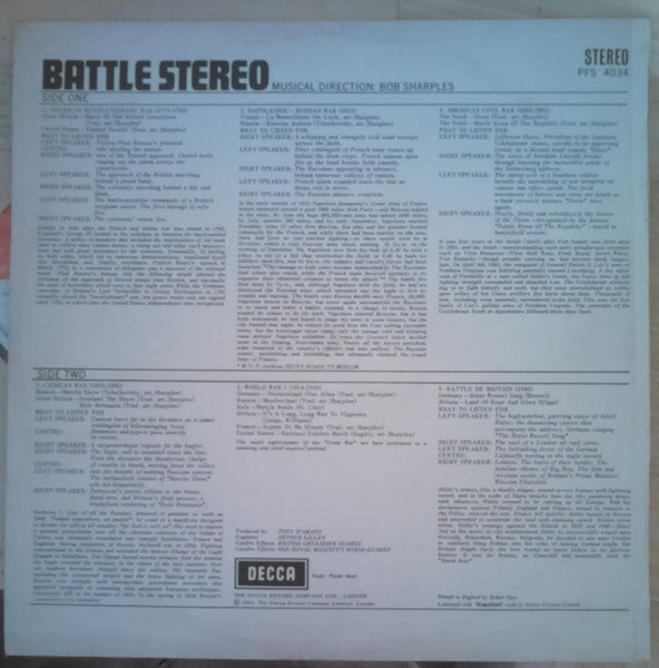 Bob Sharples : Battle Stereo  (LP, Album)