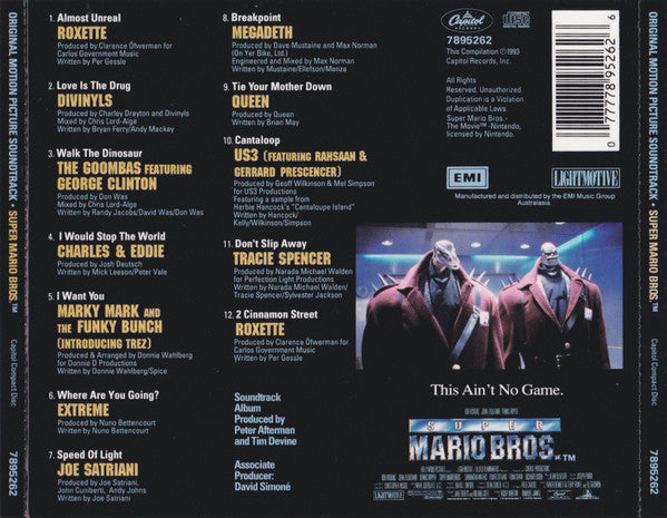 Various : Super Mario Bros. (Original Motion Picture Soundtrack) (CD, Comp)