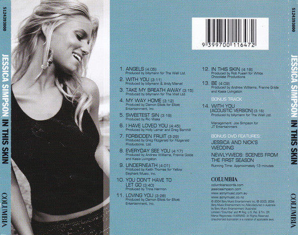 Jessica Simpson : In This Skin (CD, Album + DVD)