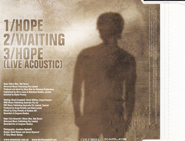 David Campbell (3) : Hope (CD, Single)