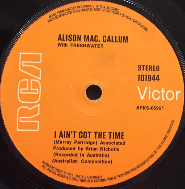 Freshwater (4)  /  Alison Mac. Callum* with Freshwater (4) : Hello Sunshine (7", Single)