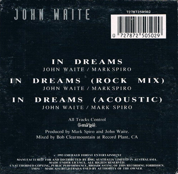 John Waite : In Dreams (CD, Single)
