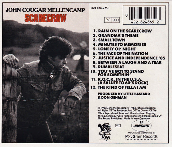 John Cougar Mellencamp : Scarecrow (CD, Album, RE)