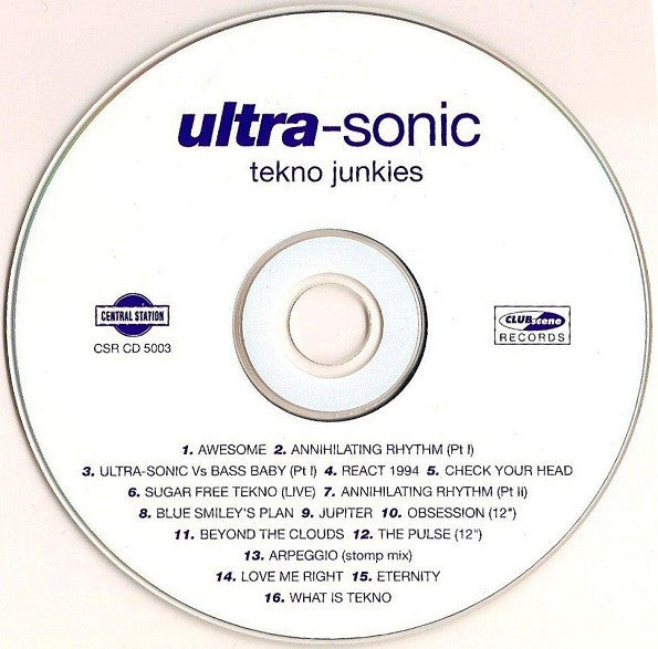 Ultra-Sonic : Tekno Junkies (CD, Album)