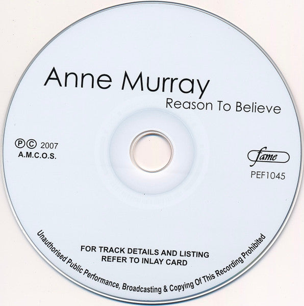 Anne Murray : Reason To Believe (CD, Comp)