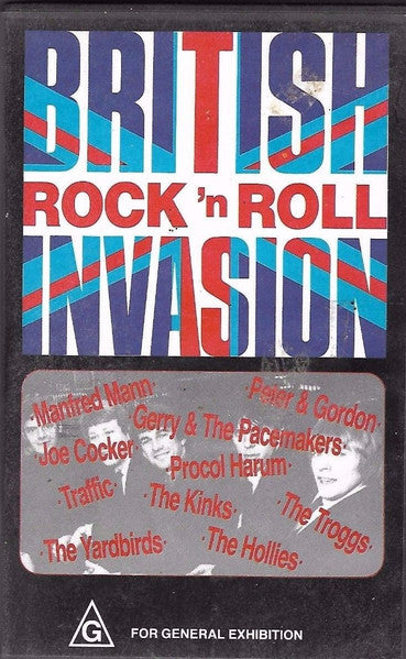 Various : British Rock 'N Roll Invasion (VHS, PAL)