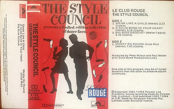 The Style Council : Le Club Rouge (Cass, Ltd)