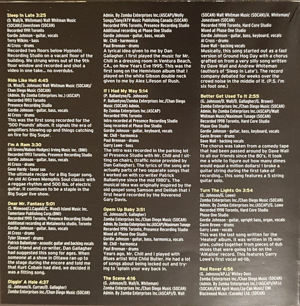 Big Sugar : Hit And Run: The Best Of Big Sugar (CD, Comp)