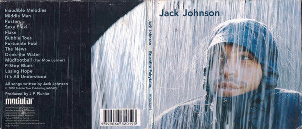 Jack Johnson : Brushfire Fairytales (CD, Album, Dig)