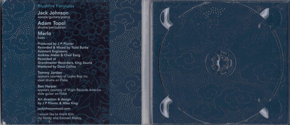 Jack Johnson : Brushfire Fairytales (CD, Album, Dig)