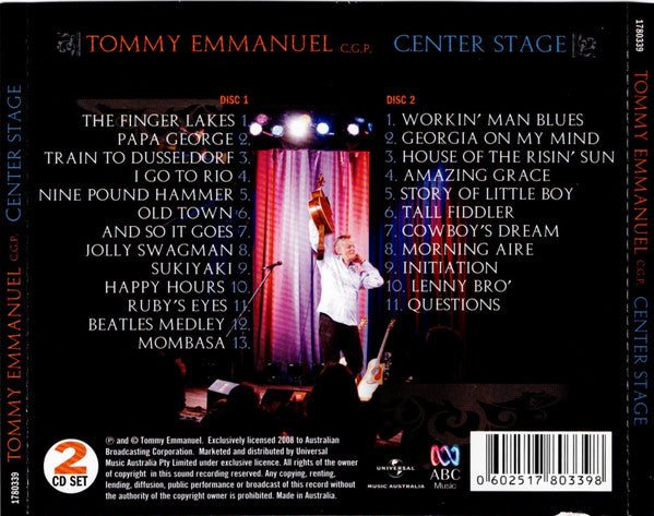 Tommy Emmanuel : Center Stage (2xCD)