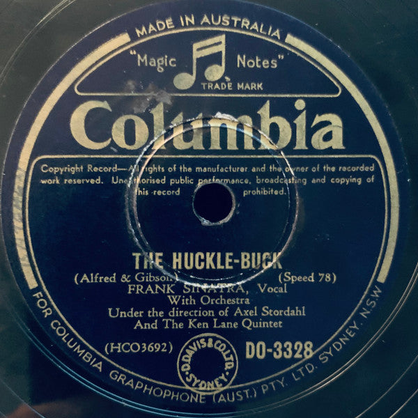 Frank Sinatra And The Ken Lane Quintet* And  "The Pastels"* : The Huckle-Buck / Don't Cry Joe (Let Her Go, Let Her Go, Let Her Go) (Shellac, 10")