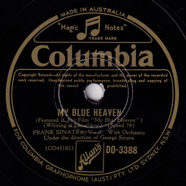 Frank Sinatra, Rosemary Clooney : Peachtree Street / My Blue Heaven (Shellac, 10")