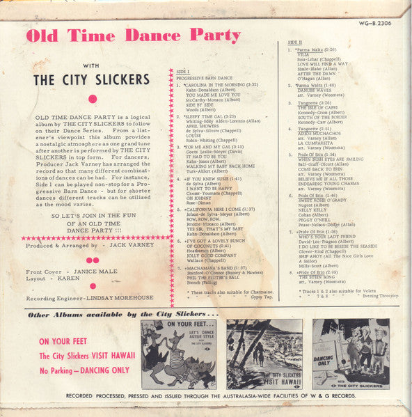 The City Slickers (5) : Old Time Dance Party (LP, Album)