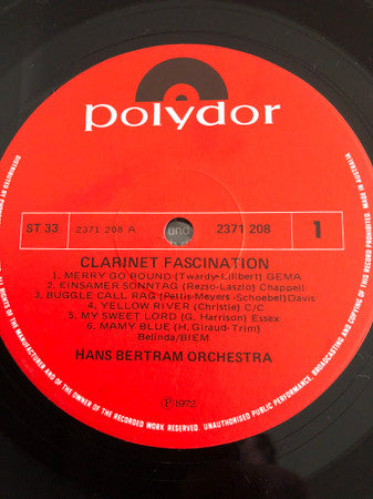 Henry Arland / Orchester Hans Bertram : Clarinet Fascination (LP, Album)