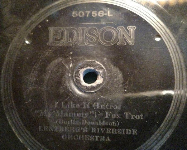 Harry Raderman's Jazz Orchestra / Lenzberg's Riverside Orchestra : All For You / I Like It (Intro. "My Mammy") (Edison Disc, Eng)