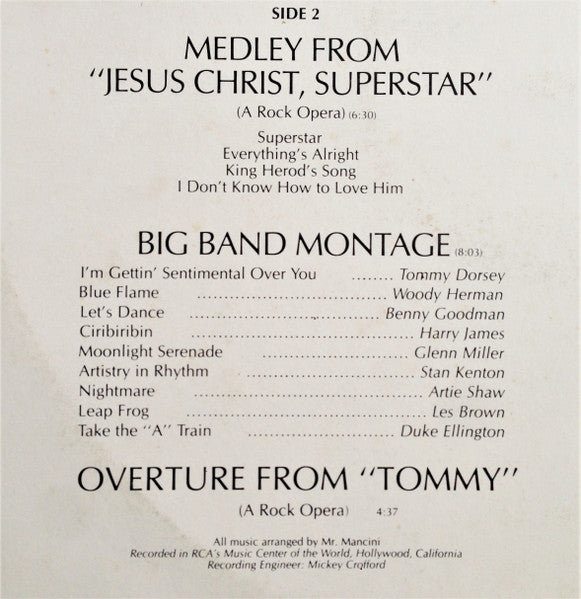 Henry Mancini And His Orchestra : Mancini Concert (LP, Album)