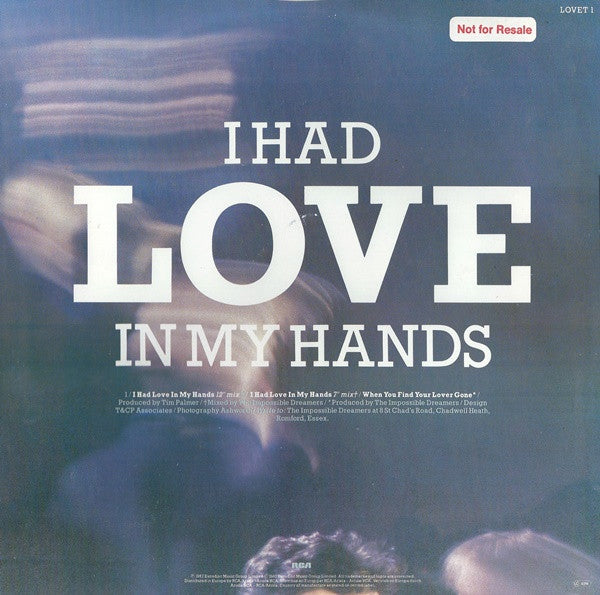 The Impossible Dreamers : I Had Love In My Hands (12")