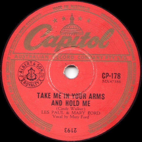 Les Paul & Mary Ford / Les Paul : Take Me In Your Arms And Hold Me / Meet Mister Callaghan (Shellac, 10")