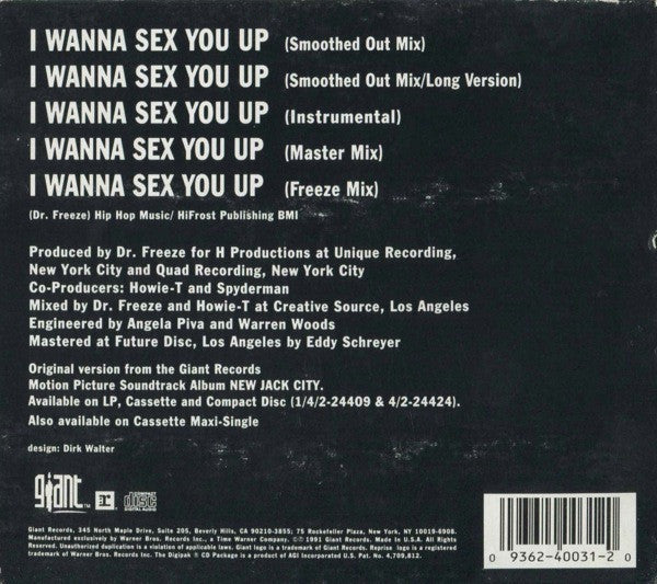 Color Me Badd : I Wanna Sex You Up (CD, Maxi, Dig)