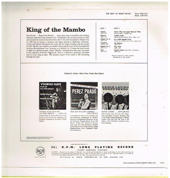 Perez Prado And His Orchestra : The Best Of Perez Prado (LP, Comp)